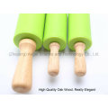 Cake Paste Dough Baking Flour Wood Rolling Pin avec Silicone Sk35 (M)